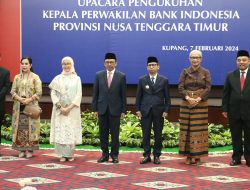 Pj. Gubernur Ayodhia Kalake Hadiri Upacara Pengukuhan Kepala Perwakilan BI NTT