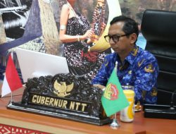 Pj. Gubernur NTT Mengikuti Rakor Pengendalian Inflasi Tahun 2024 Secara Virtual