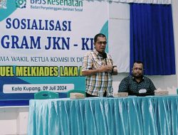 Sosialisasi JKN- KIS, Melki Laka Lena Ajak Masyarakat Gunakan BPJS, Cek Kesehatan secara rutin saat Sakit dan Sehat