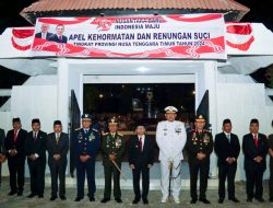 Pj. Gubernur NTT Hadiri Apel Kehormatan dan Renungan Suci di TMP Dharma Loka