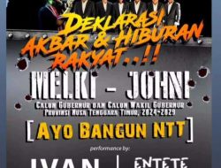 Deklarasi di Labuan Bajo, Pendukung Melki – Johni Dihibur Ivan Nestorman dan ENTETE Voice