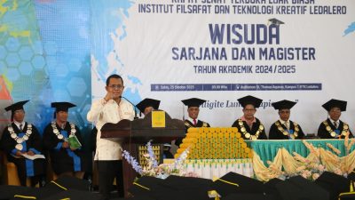 Hadiri Rapat Senat Luar Biasa IFTK Ledalero, Gubernur Melki Sebut Wisudawan Diutus untuk Berkarya di Tengah Masyarakat