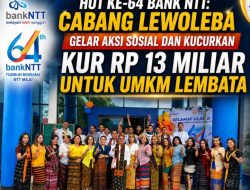 Penyerahan KUR Ramaikan HUT ke 64 Bank NTT di Lembata