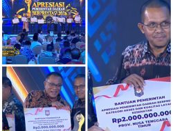 Gubernur Melki Bawa Pulang Dua Penghargaan Terbaik Nasional dan Dana Rp 4 Miliar