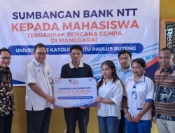 Bank NTT Salurkan Beasiswa untuk 20 Mahasiswa Terdampak Gempa Flores